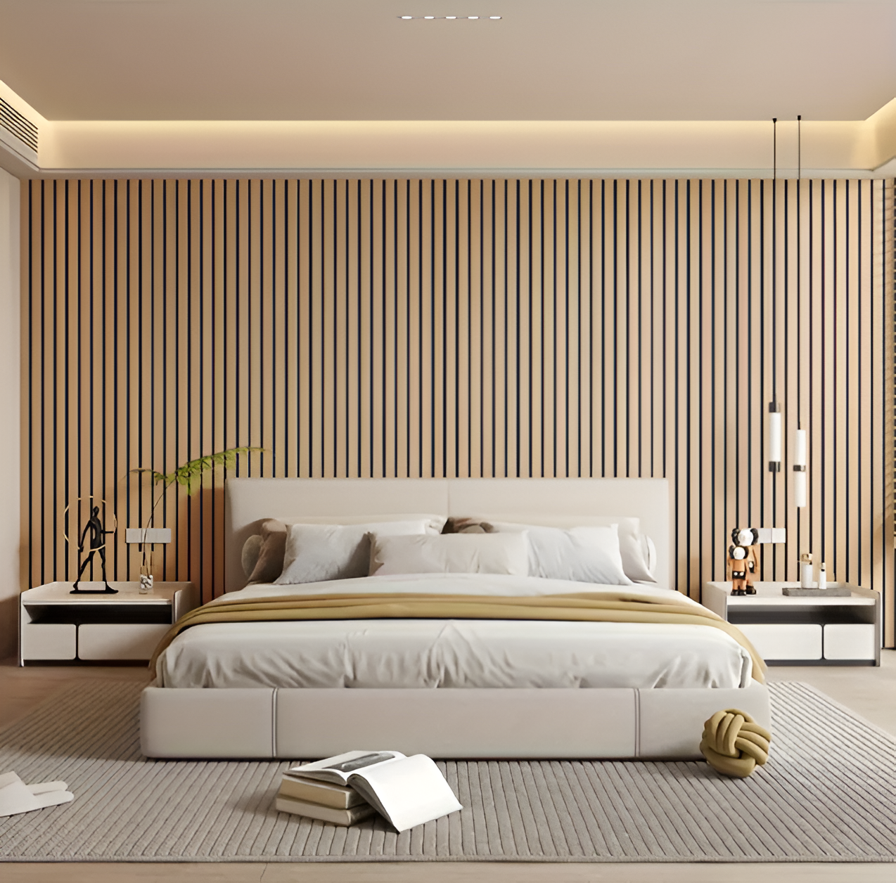 WoodLuxe - Selbstklebende 3D-Holz-Wandpaneele für moderne Innenräume