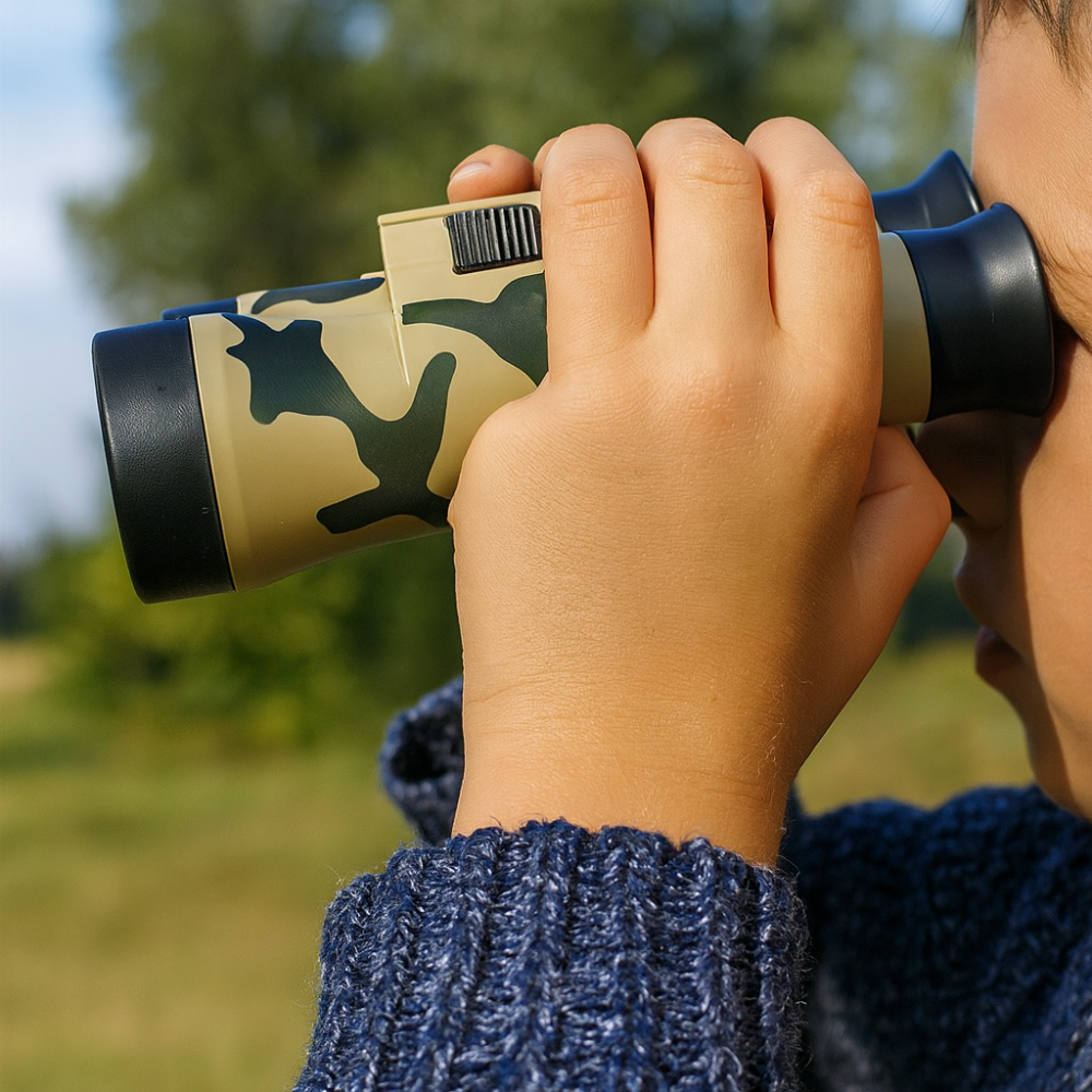 Kinder Fernglas, Tarn-Design, Bildungs- & Outdoor-Abenteuer-Spielzeug