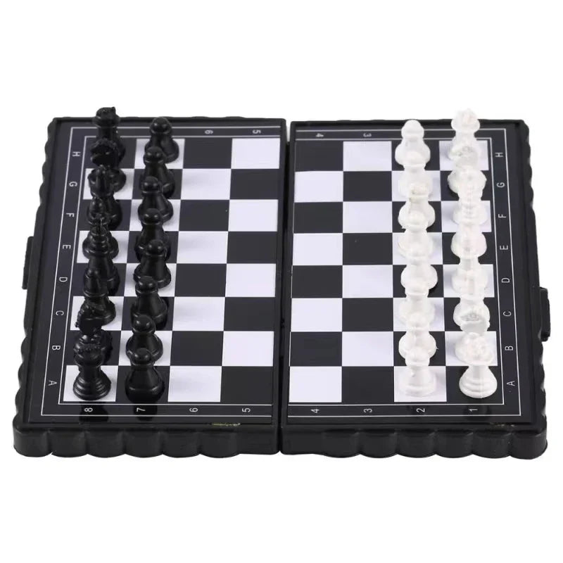 Thinkoro Magnetisches Schachspiel Kinder – Faltbares Lernspiel aus Kunststoff für Reisen & Zuhause