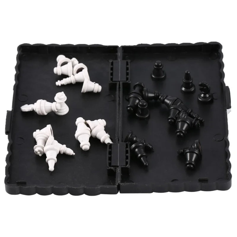 Thinkoro Magnetisches Schachspiel Kinder – Faltbares Lernspiel aus Kunststoff für Reisen & Zuhause