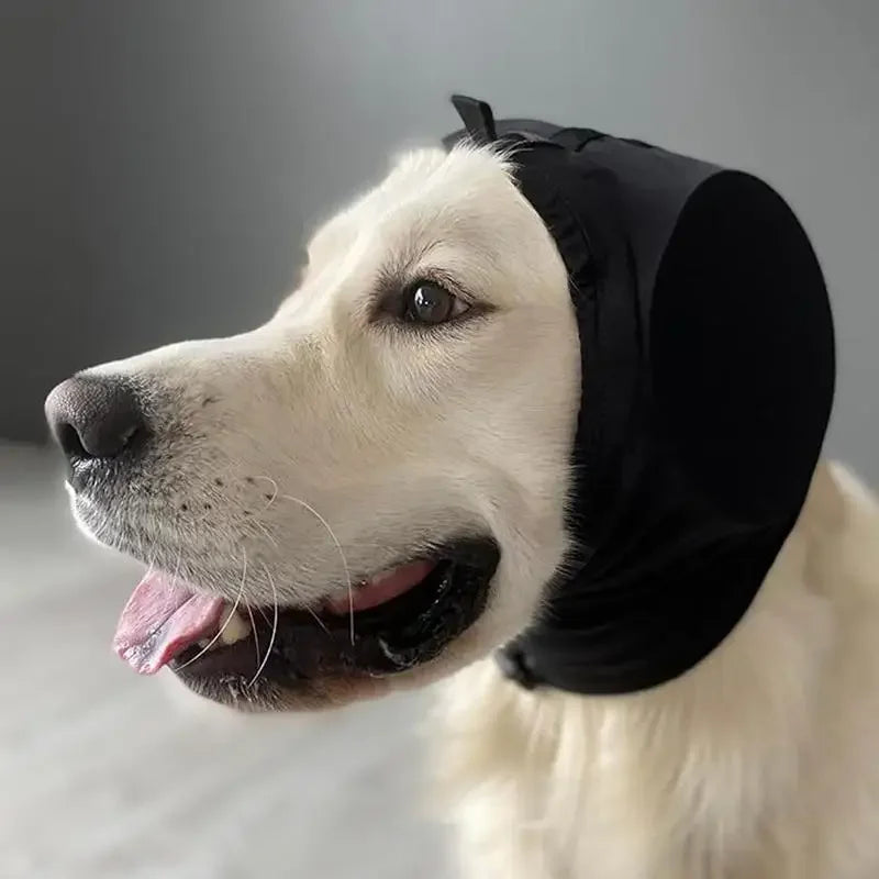 kaufsy | Geräuschdämpfende Hundeohrenschützer | Bequemes, atmungsaktives Polyester zur Linderung von Ängsten bei Feuerwerk und Gewittern