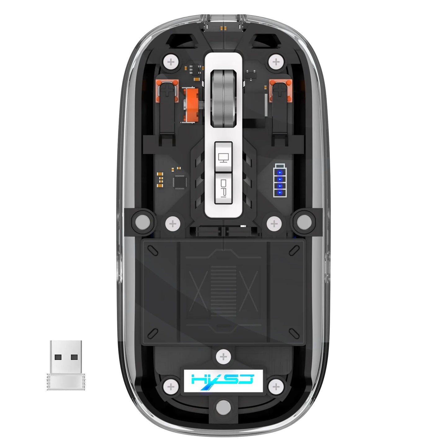 kaufsy | Transparente kabellose Bluetooth-Maus