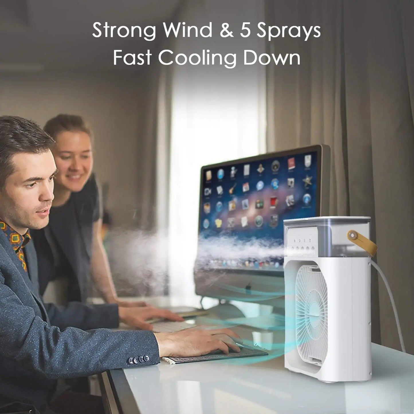 kaufsy | AirMist Pro Desktop Luftbefeuchter Ventilator