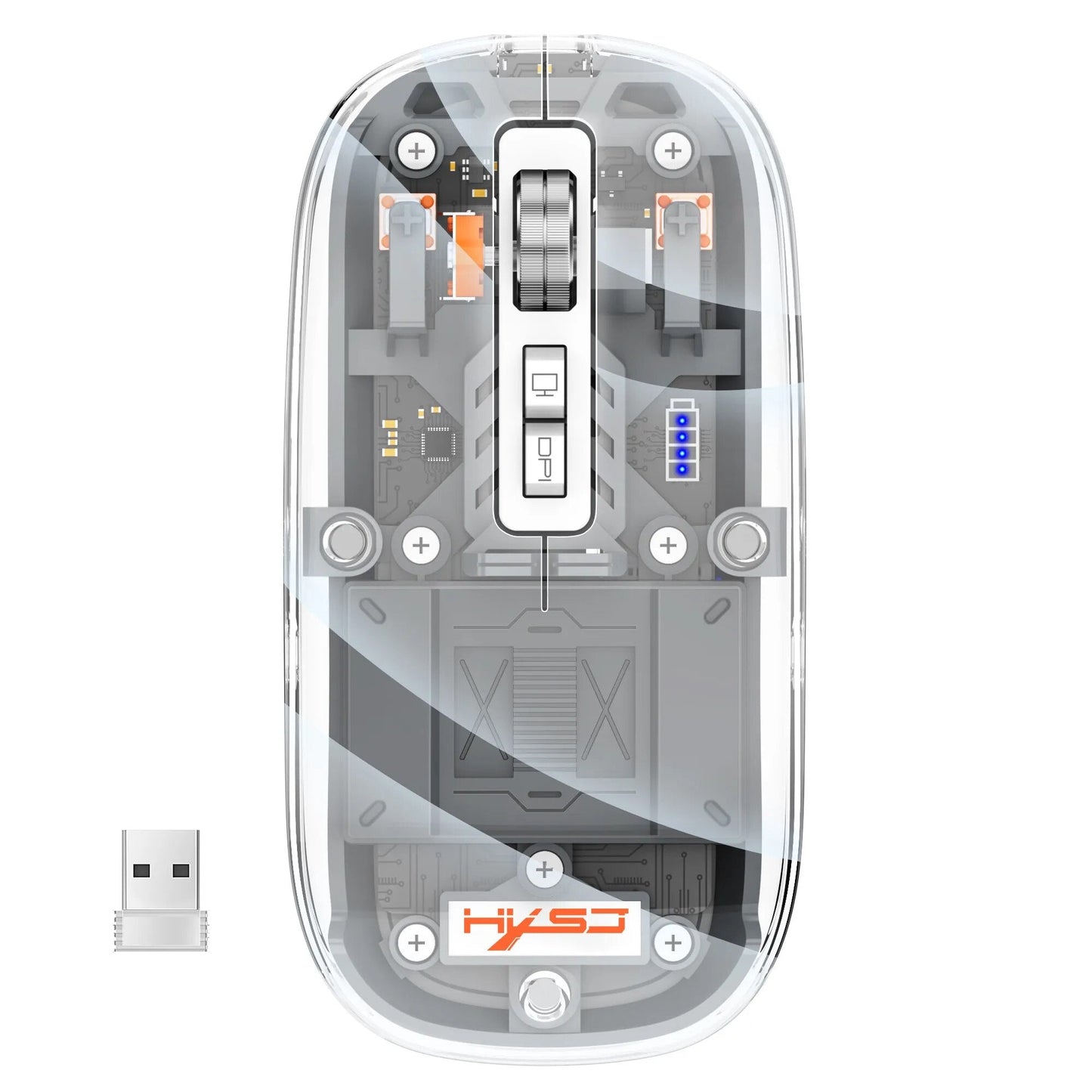 kaufsy | Transparente kabellose Bluetooth-Maus