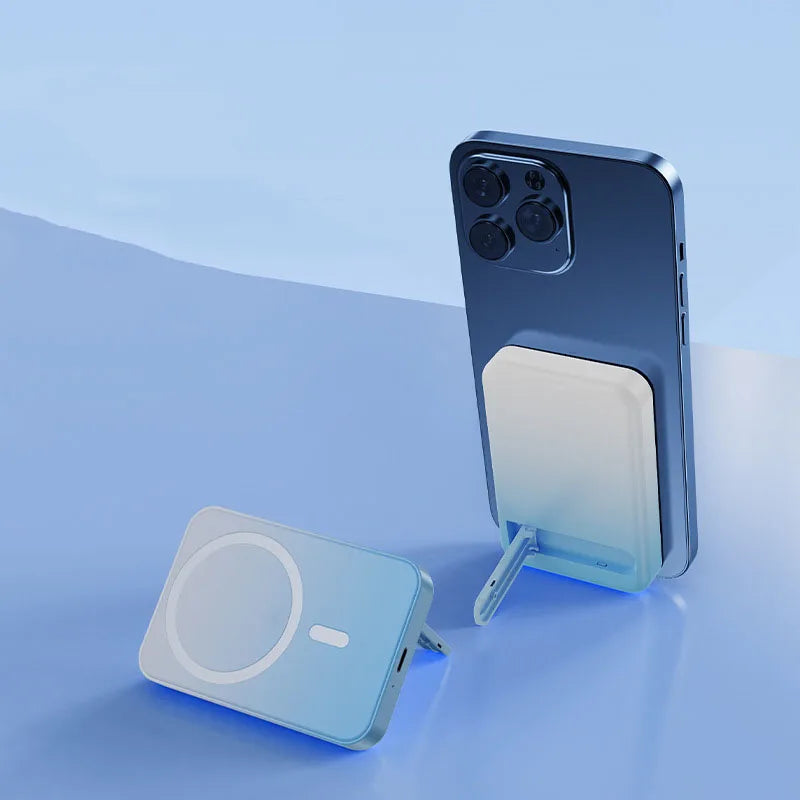 kaufsy | Magnetische drahtlose Powerbank mit Kickstand