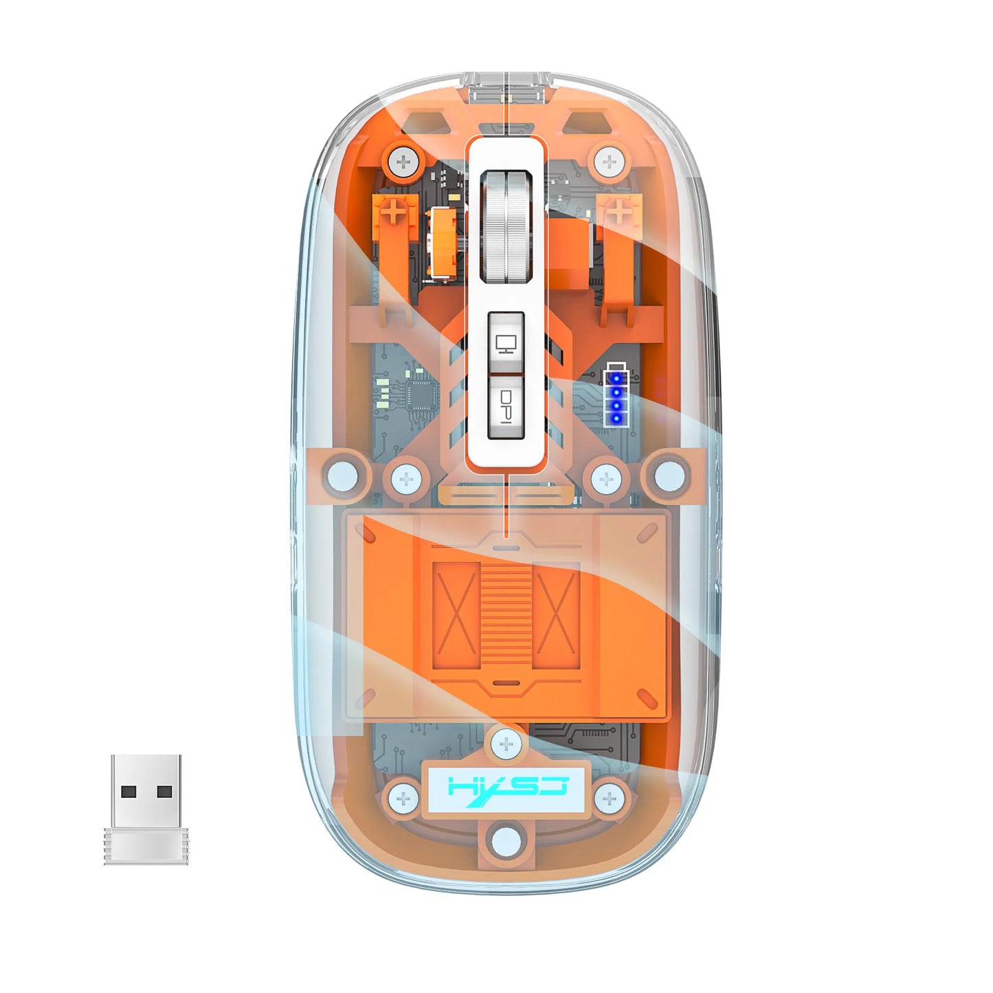 kaufsy | Transparente kabellose Bluetooth-Maus