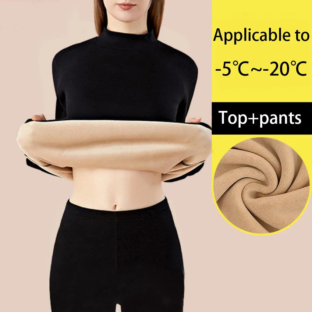HeatLoom – Damen Thermounterwäsche Set nahtlos & extra dick für Winter