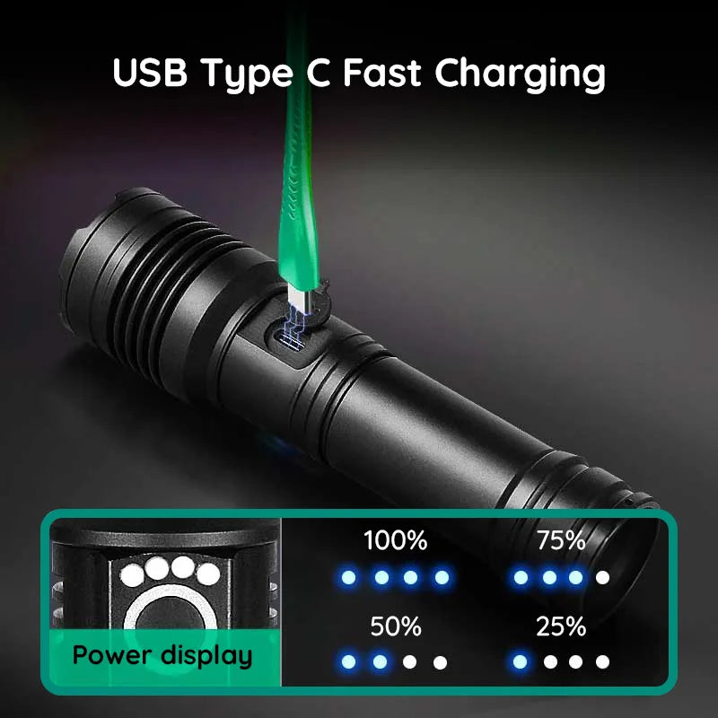 kaufsy | USB leistungsstarker Taschenlampe