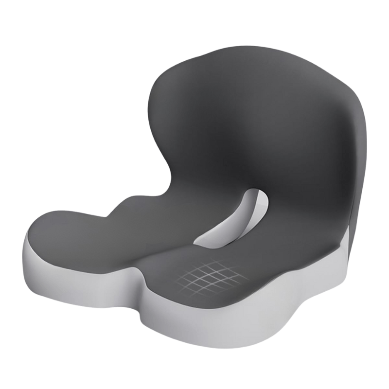 kaufsy | Ergonomisches Sitzkissen mit Lendenstütze für Büro, Auto & Reisen