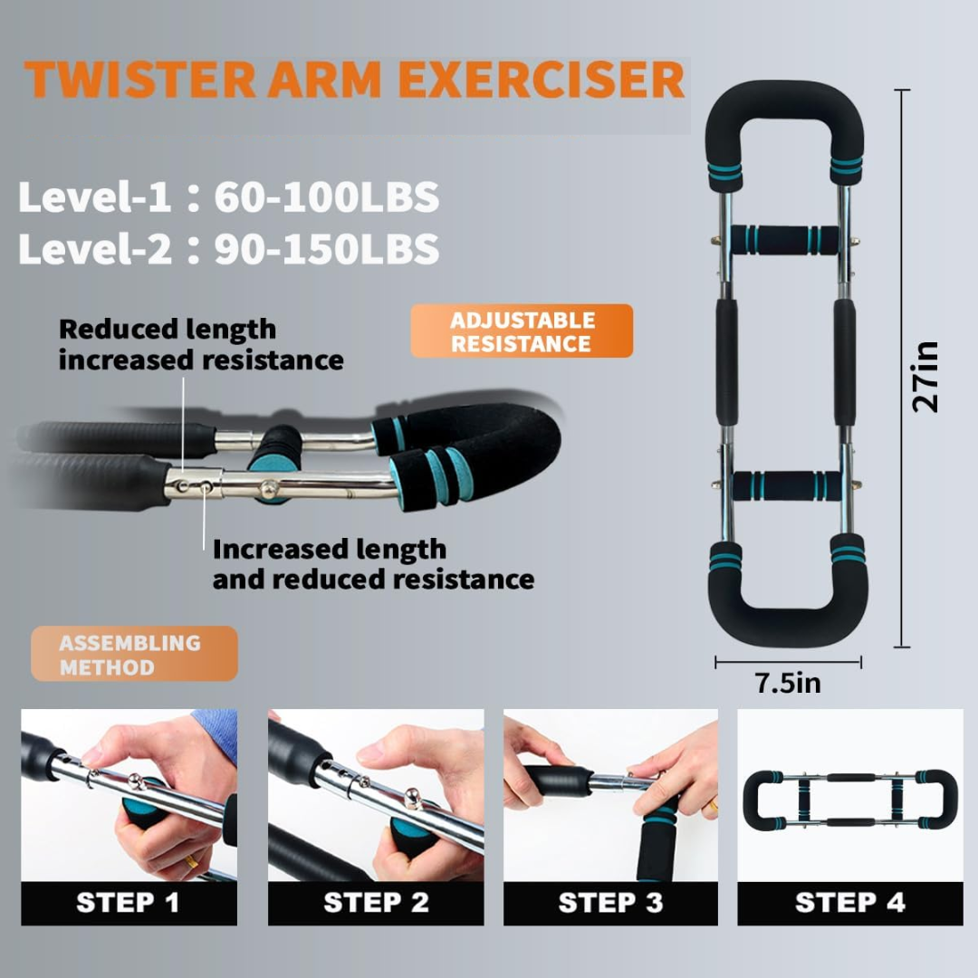 TwisterFlex – Power Twister mit Widerstand – Training für Oberkörper