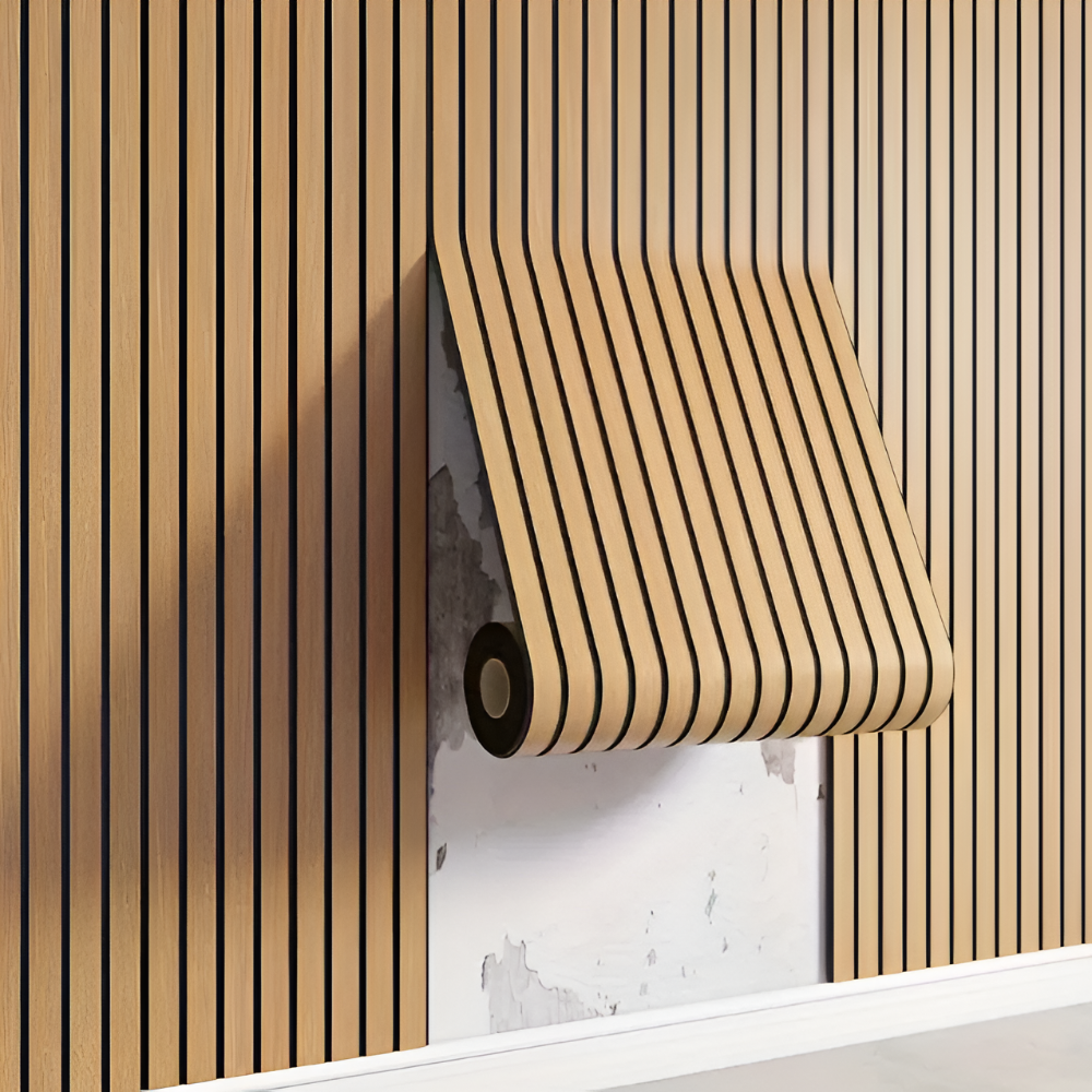 WoodLuxe - Selbstklebende 3D-Holz-Wandpaneele für moderne Innenräume