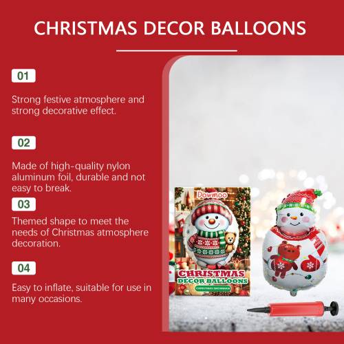 Weihnachts-Schneemann Standballon