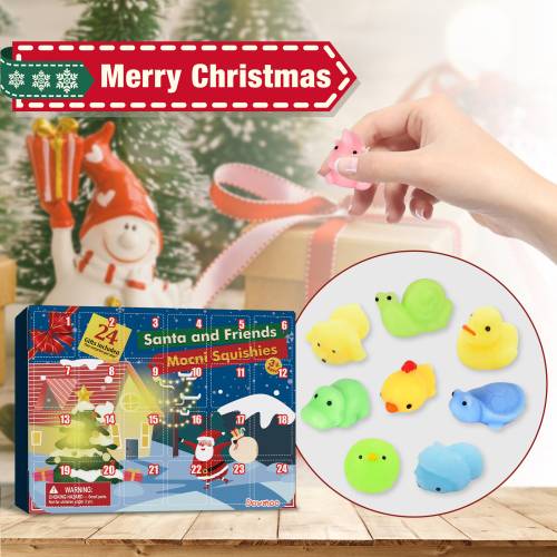 Weihnachts-Knautschspielzeug Adventskalender