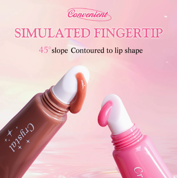 Peptid Lip Glaze Serum, getönter Lipgloss mit Hochglanz