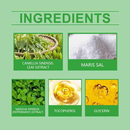 Matcha Meersalz Körperpeeling mit Pfefferminze
