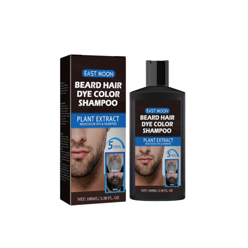 Schwarzes Bart- und Haar-Farbshampoo