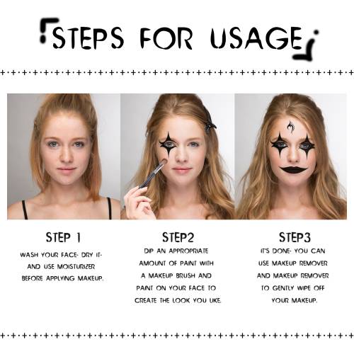 Halloween Gesichts- und Körperfarben-Kit