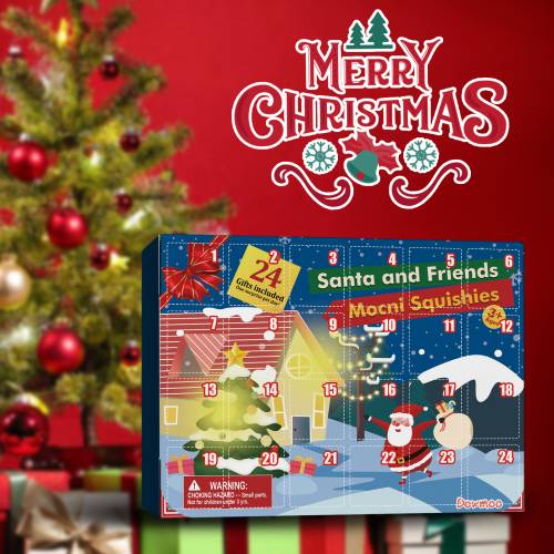 Weihnachts-Knautschspielzeug Adventskalender