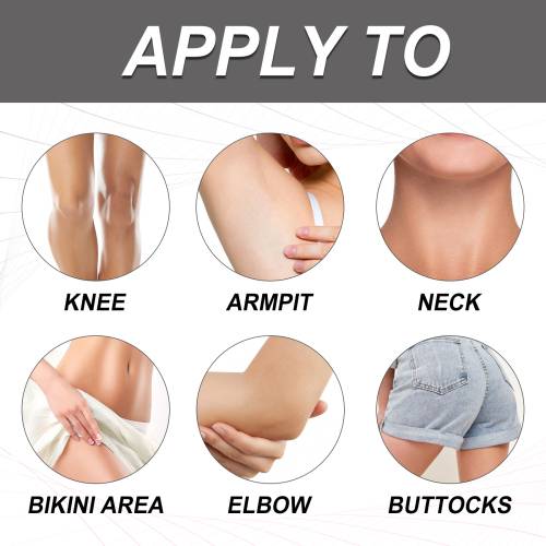Creme für Achseln und Knie, aufhellend