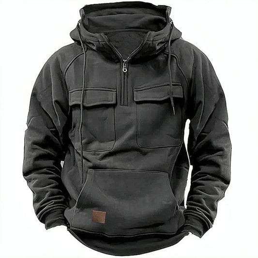 Nordberg – Herren Winter Hoodie mit Fleecefutter und Kapuze