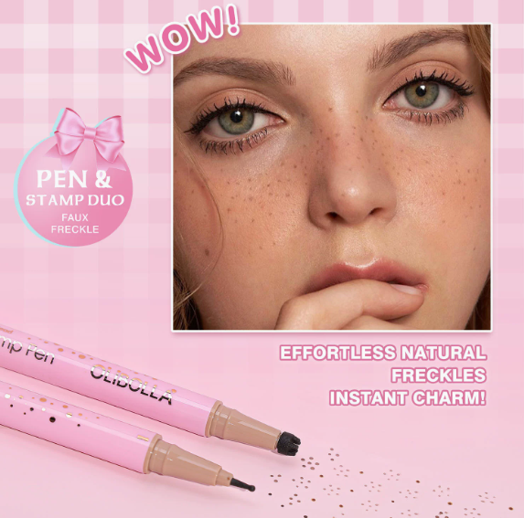 Fake-Sommersprossen-Stift, 2-in-1 Stempel und Punktstift, wasserfest