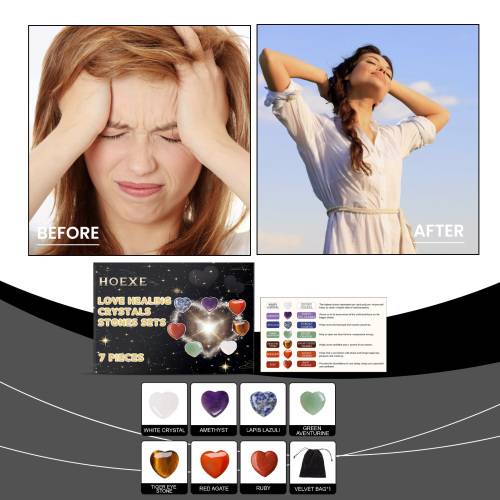 Herz-Kristall Chakra-Set