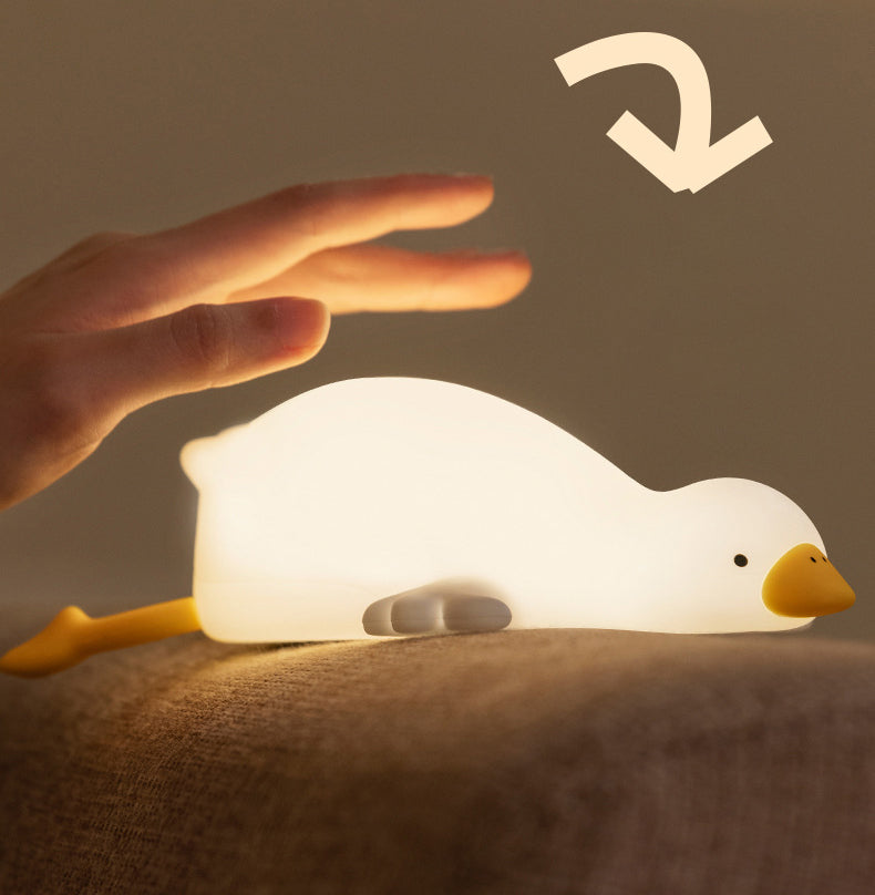 | Große Weiße Gans Tap Tap LED Nachtlampe