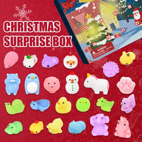 Weihnachts-Knautschspielzeug Adventskalender