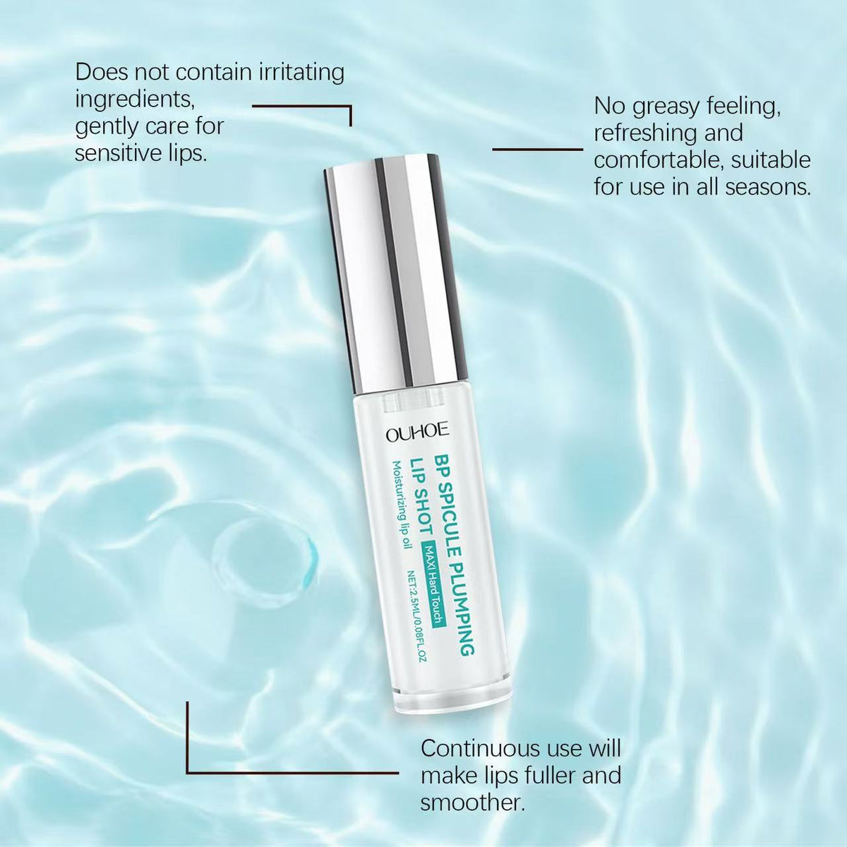 Klares Lippenöl, Glass-Lip-Gloss