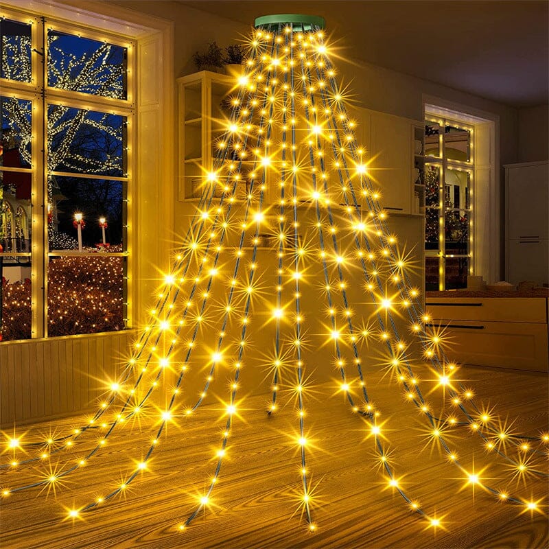 kaufsy | Weihnachtsbaum Wasserfalllichter mit Ring