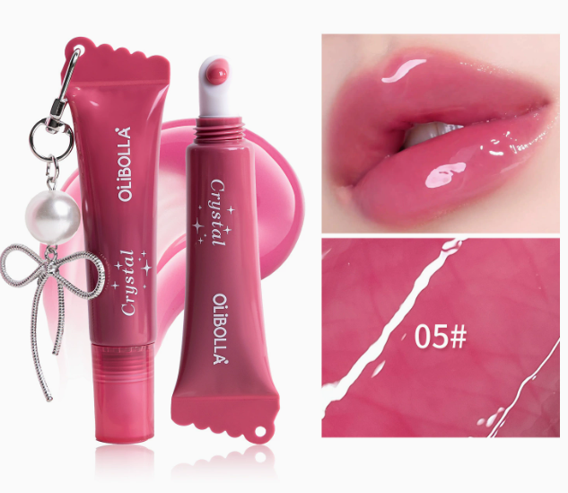 Peptid Lip Glaze Serum, getönter Lipgloss mit Hochglanz