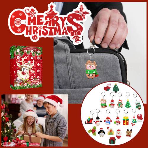 Rentier Schlüsselanhänger-Adventskalender