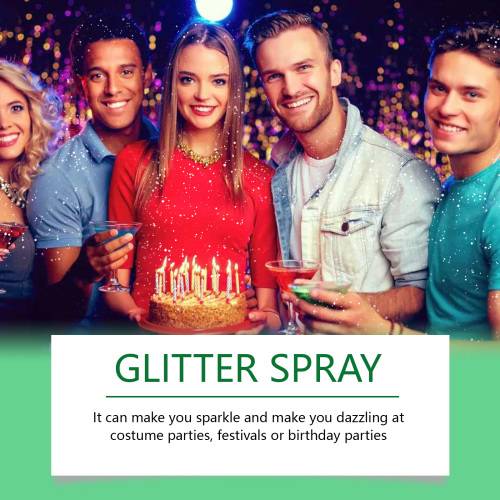 Farbiges Glitzerspray