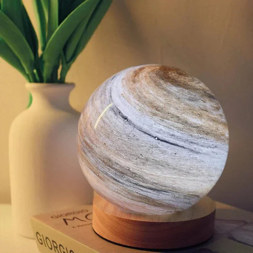 LunaGlow - Kunstvolle dimmbare USB-Mondlampe