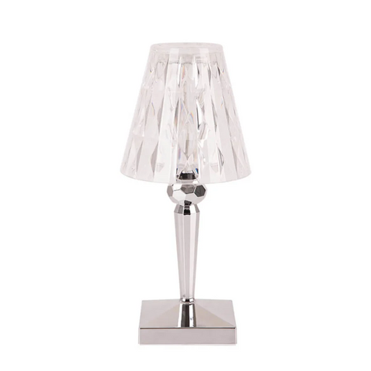 LumiVera – Kristall Tischlampe dekorativ modern warmweiß Licht E27