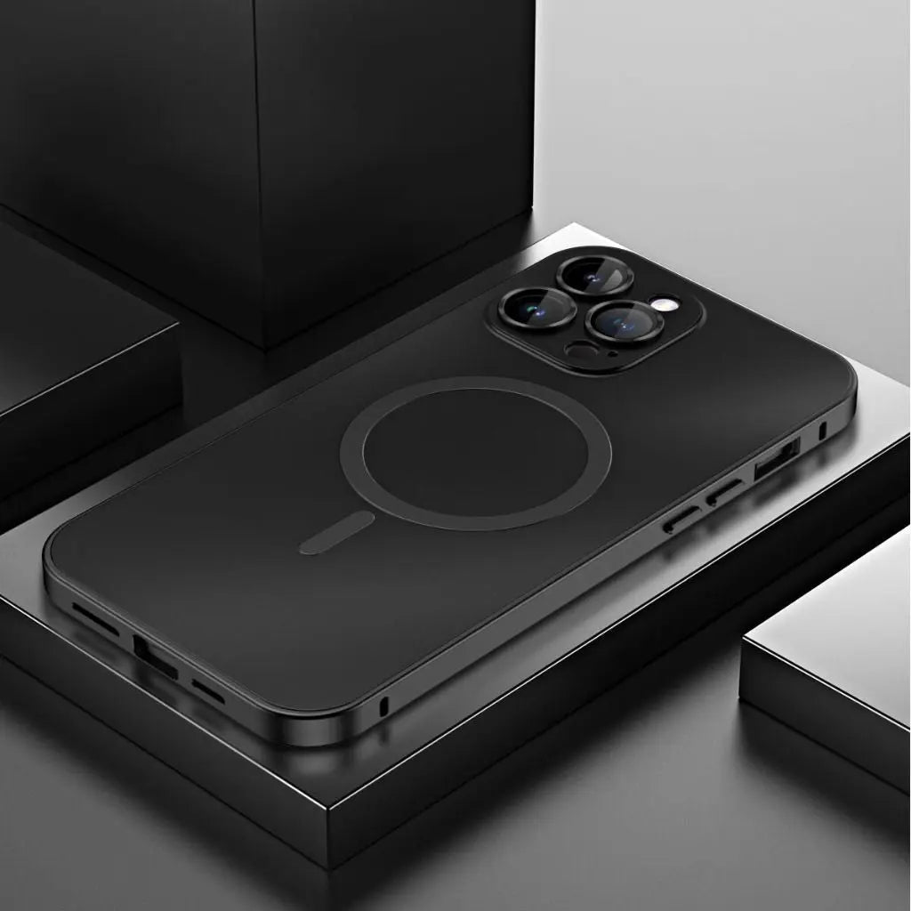 Magnetische Metallhülle, schlanker Schutz für iPhone