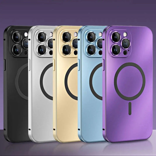 Magnetische Metallhülle, schlanker Schutz für iPhone