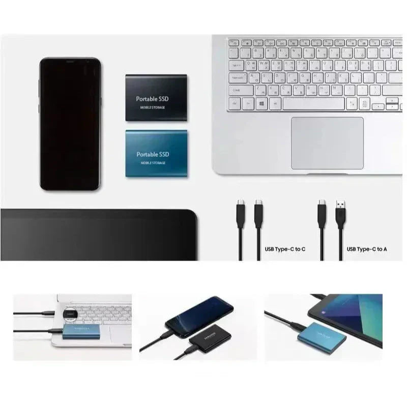 Externe SSD, tragbar, High-Speed Solid State Speicher