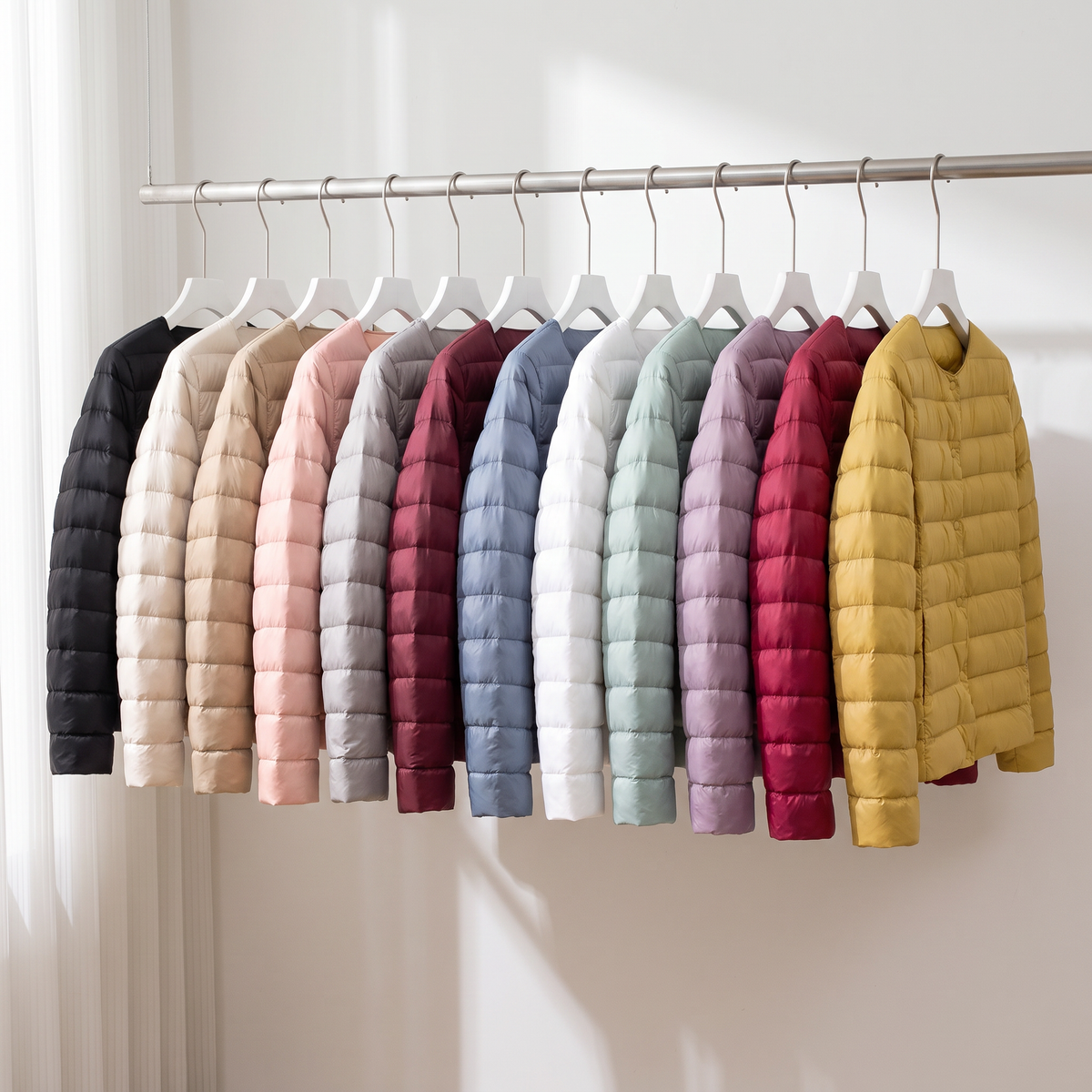 Damen Steppjacke leicht – packbare Daunenjacke